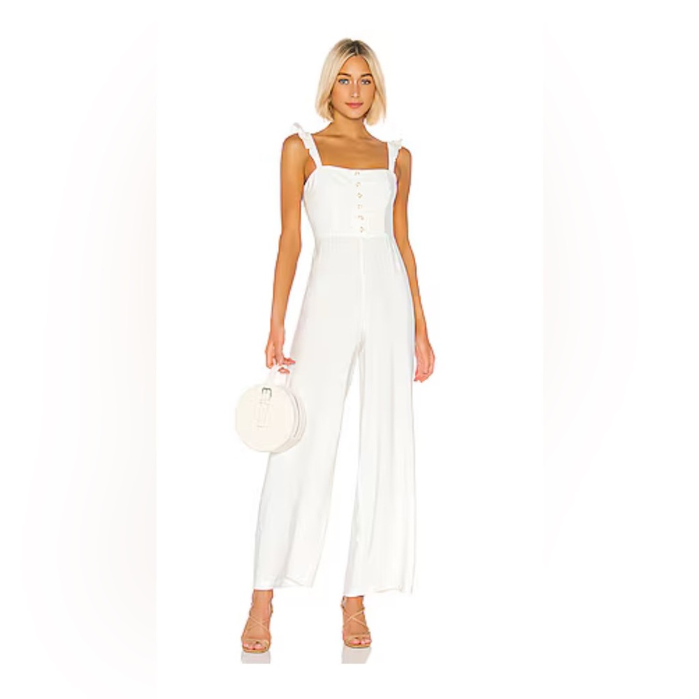 Privacy Please Mojave Jumpsuit in White